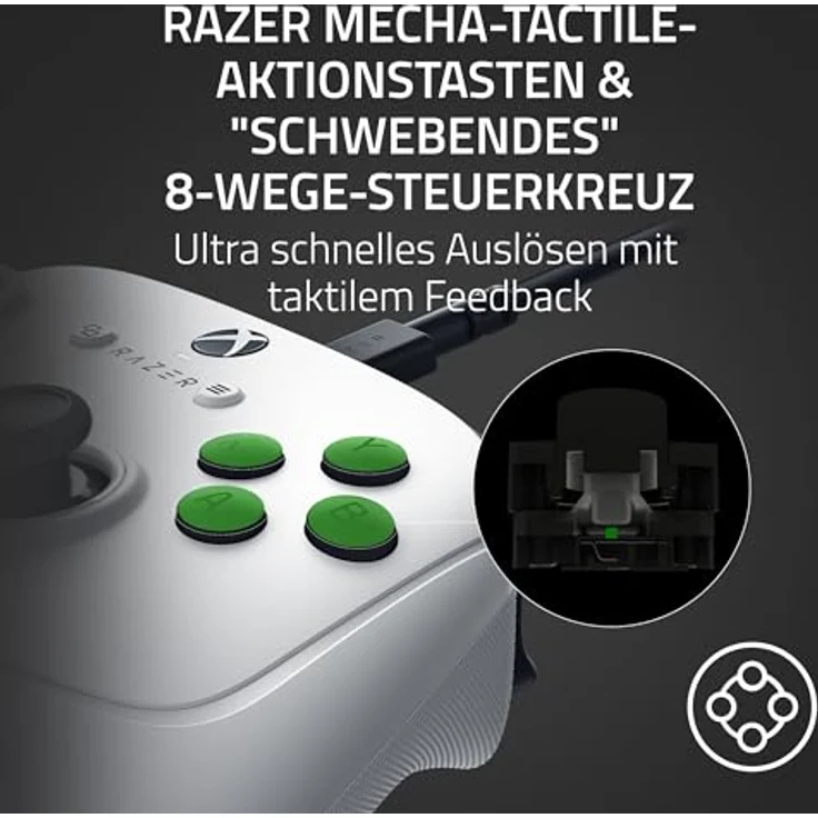 RAZER Gamepad Wolverine V3 Tourn, Professioneller E-Sport-Controller mit 4 Ergonomischen Back Paddles, Xbox & PC - Schwarz – Bild 7