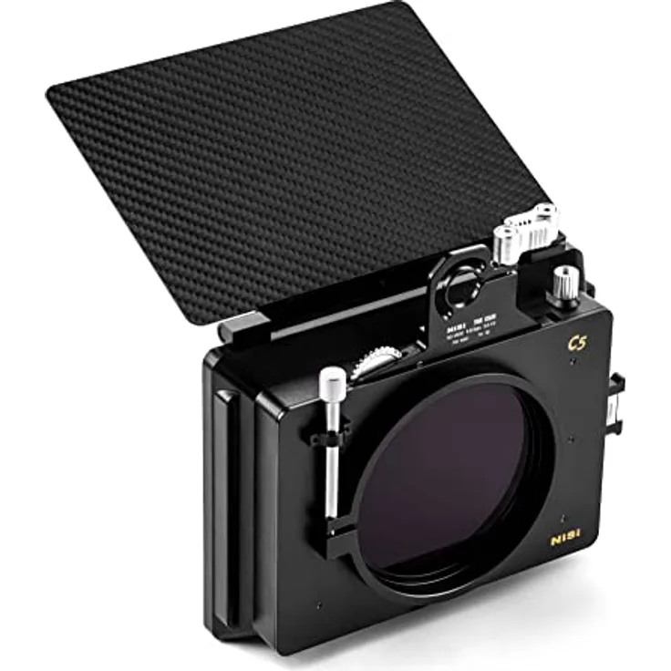 NiSi C5 Matte Box Filmmaker Kit - C5 Mattebox, Filter Tray, True Color 1-5 Blenden VND Filter, 4x5.65 FS ND16 Filter, 4x5.65”Black Mist 1/8 Filter