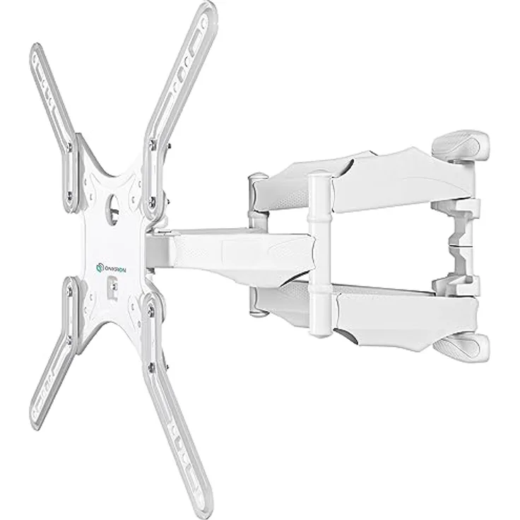 ONKRON M5-W TV Wandhalterung schwenkbar, weiß, für 37-70 Zoll TVs bis zu 36,4 kg, VESA 100x100-400x400, ausziehbar & neigbar