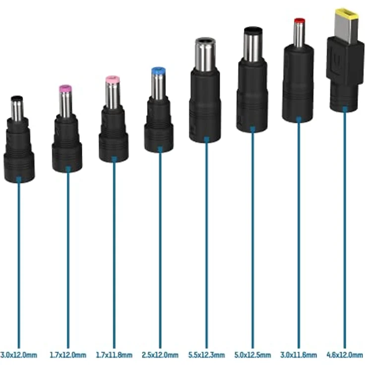 ANSMANN Universal USB-C Laptop Netzteil Adapter-Set 20V, USB Typ C Laptopadapter, kompatibel mit den gängigsten Markenlaptops wie Acer, Lenovo, HP, Asus, Toshiba, LG, Fujitsu, Medion, Dell, Benq. – Bild 2