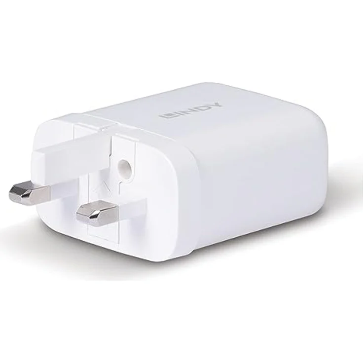Lindy USB Ladegerät Typ A+C GaN Charger 65W, weiß - Schnellladefunktion mit 65W Power Delivery und 45W Schnellladung – Bild 6