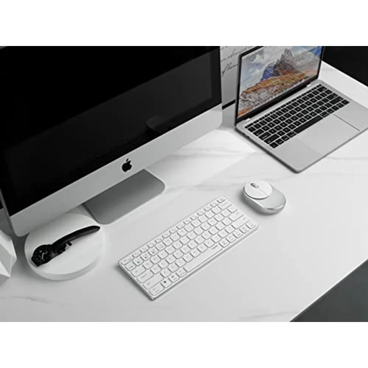 Rapoo E9600M Weiß Kabellose Multimodus Tastatur (Deutsch QWERTZ) – Bild 8