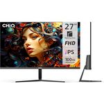 CHIQ Monitor 27 Zoll, FHD (1920 x 1080), IPS, 100 Hz, FreeSync, Ultradünn, integrierte Lautsprecher, HDMI, DP, VGA, Typ-C, VESA-Montage