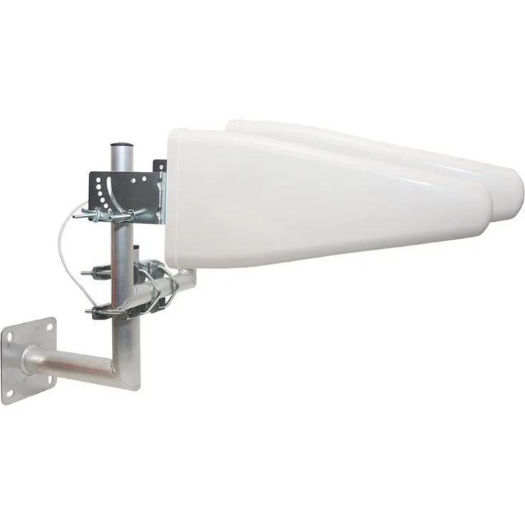 PremiumX PX-AT1 LTE Antenne, 3G/4G Mobilfunkantenne mit 11 dBi Gewinn, 10m Kabel und Wandhalter, für LTE Router