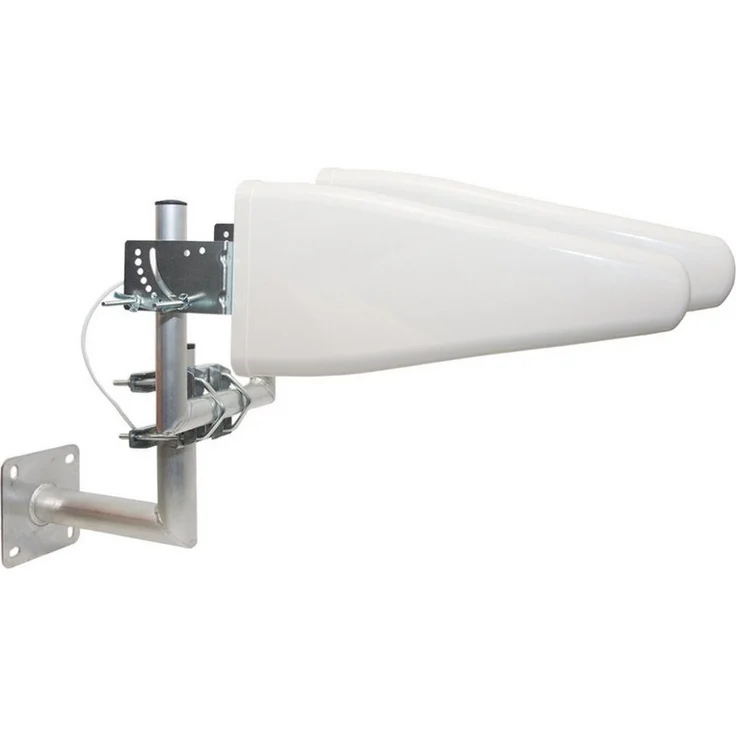 PremiumX PX-AT1 LTE Antenne, 3G/4G Mobilfunkantenne mit 11 dBi Gewinn, 10m Kabel und Wandhalter, für LTE Router