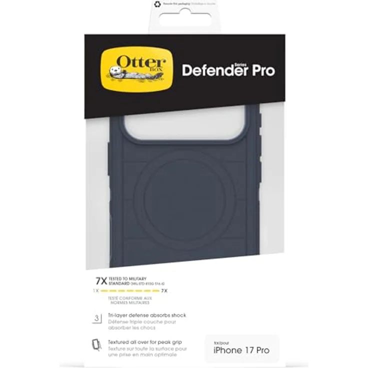 OtterBox Defender Series Pro MagSafe Hülle für iPhone 17 Pro, stoßfest und sturzsicher, 7X nach Militärstandard getestet, Blau – Bild 5