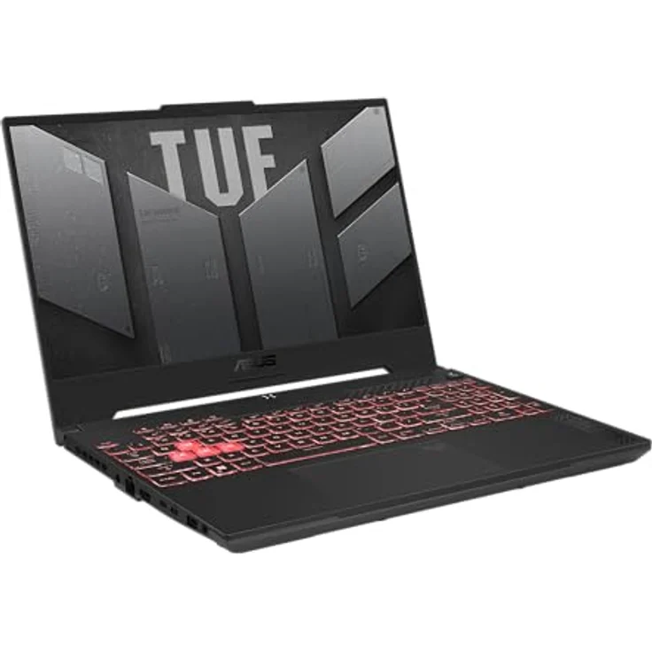 ASUS TUF Gaming A15 FA507UV-HQ055W AMD Ryzen™ 9 8945H Laptop 39,6 cm (15.6") Quad HD 16 GB DDR5-SDRAM 1 TB SSD NVIDIA GeForce RTX 4060 Wi-Fi 6 (802.11ax) Windows 11 Home Schwarz, Grau – Bild 2