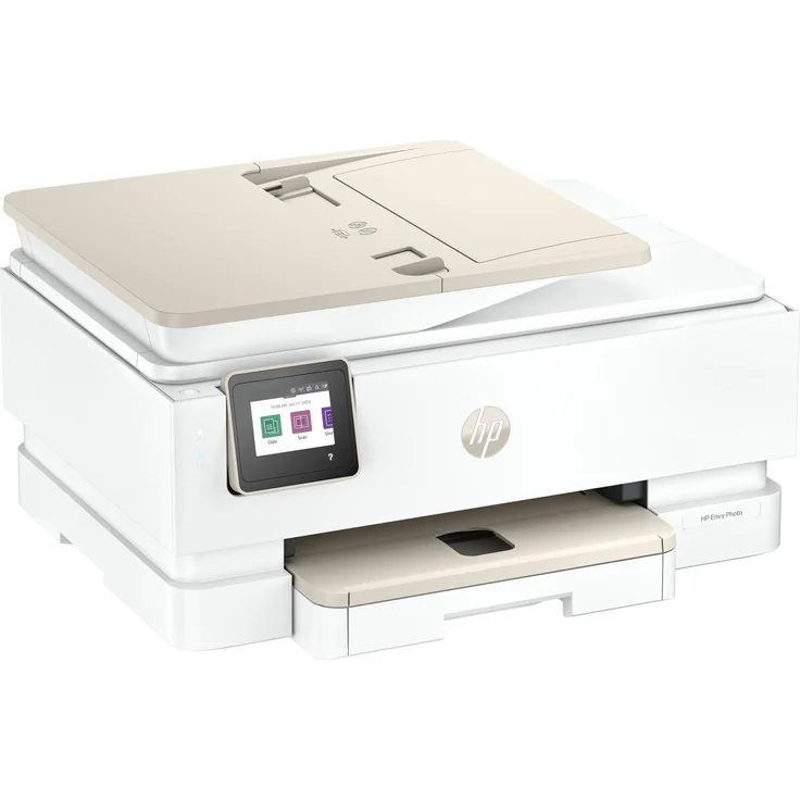 HP ENVY Photo 7934, Multifunktionsdrucker mit 4800 x 1200 DPI, A4, Duplexdruck, Beige/Weiß