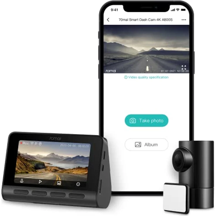 Kamera samochodowa 70mai Dash Cam A800S 4K + RC06 – Bild 1