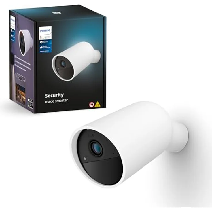Philips Hue Secure kabellose Smart Home Überwachungskamera, weiß – Bild 1