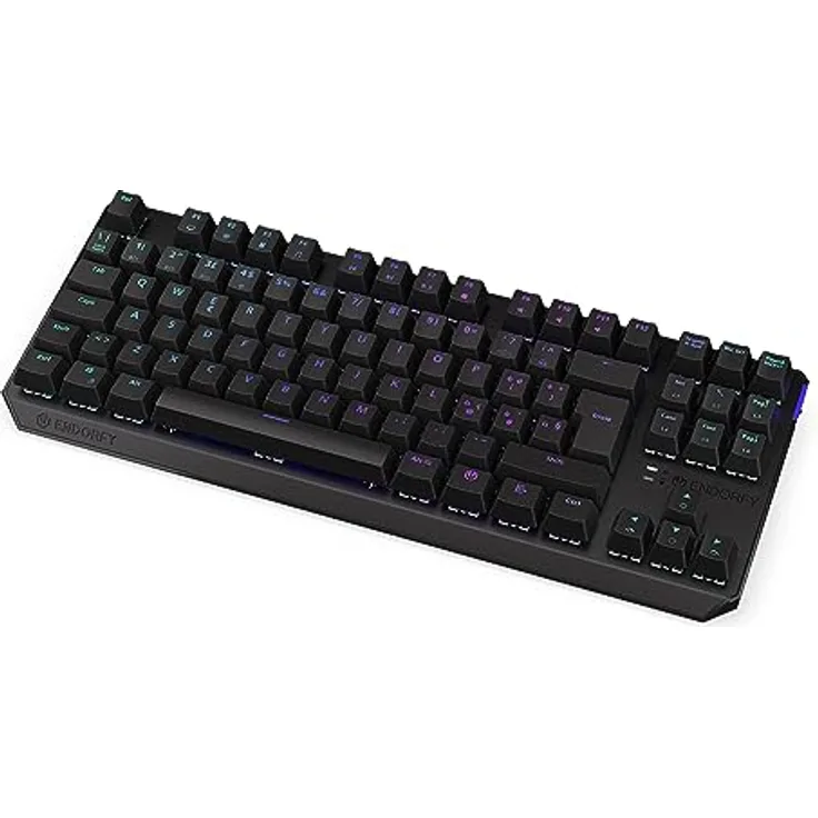 ENDORFY Thock TKL Wireless IT Red, Kailh Box Red linear switches, Wireless Keyboard 2.4 GHz and Bluetooth, TKL 80% Mechanical Keyboard, Italian Layout | EY5G006