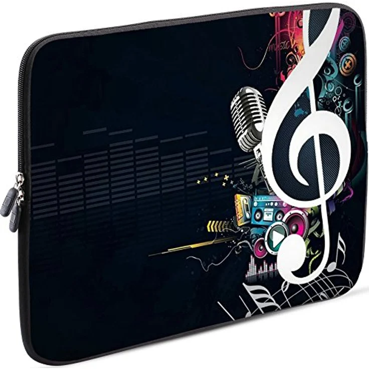 Sidorenko Tablet PC Tasche für 10-10.1 Zoll - Universal Tablet Schutzhülle - Hülle Sleeve Case Etui aus Neopren, Schwarz – Bild 1