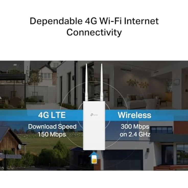 TP-Link TL-MR100, 4G LTE WLAN Router für Aussenbereich, IP65 Schutz, Weiss – Bild 6
