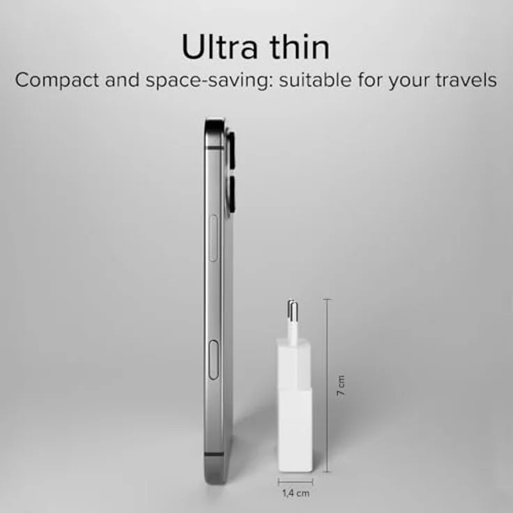 SBS Extra Slim GaN Charger 30W USB-C, Power Delivery PD 3.0, Schnellladung, kompaktes Design, Weiß – Bild 3
