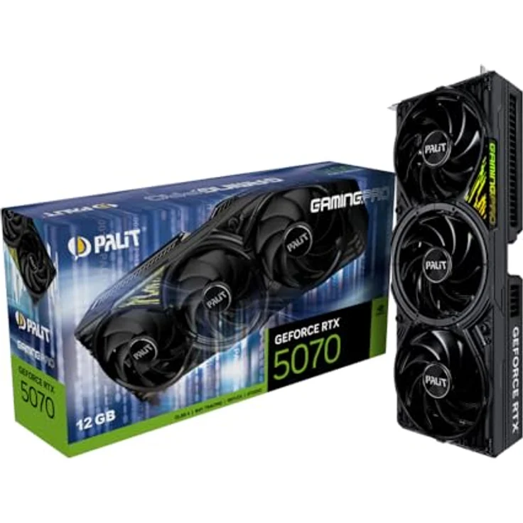 Palit GeForce RTX 5070 GamingPro 12GB GDDR7 Grafikkarte mit AI-Beschleunigung – Bild 1
