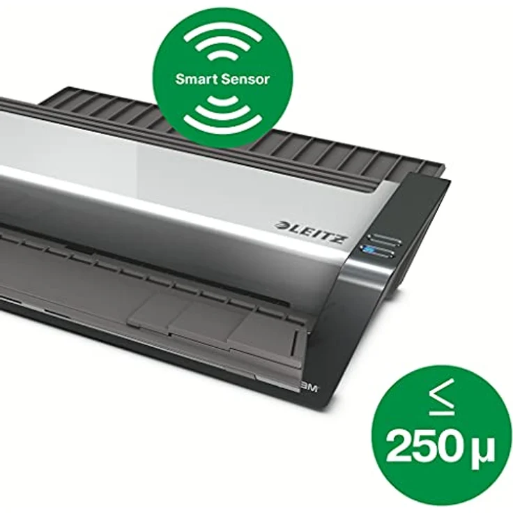 Leitz A3 Laminiergerät, Touch Turbo Pro, Ideal für Büro und Schule, Silber, iLam, 75190000 – Bild 4