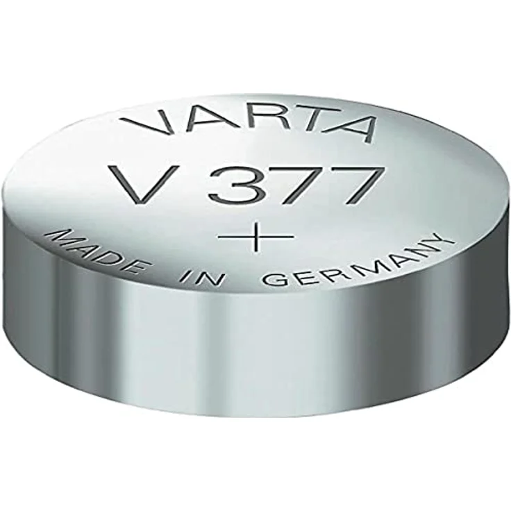 VARTA V377 Uhrenzelle (1,55V 27 mAh) 1 stück, silber – Bild 2