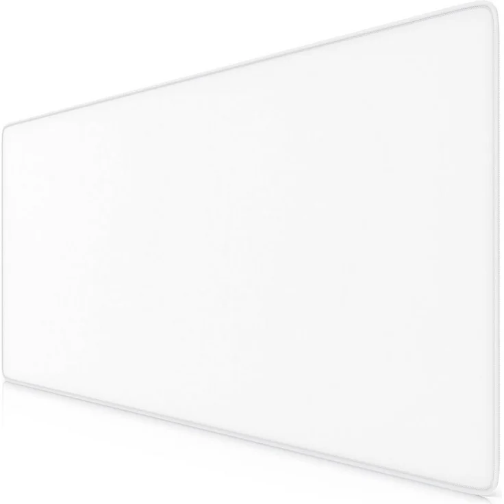 Titanwolf XXL Speed Gaming Mauspad 900 x 400 x 3 mm, rutschfest und abwaschbar, weiße Tischunterlage für Präzision und Geschwindigkeit