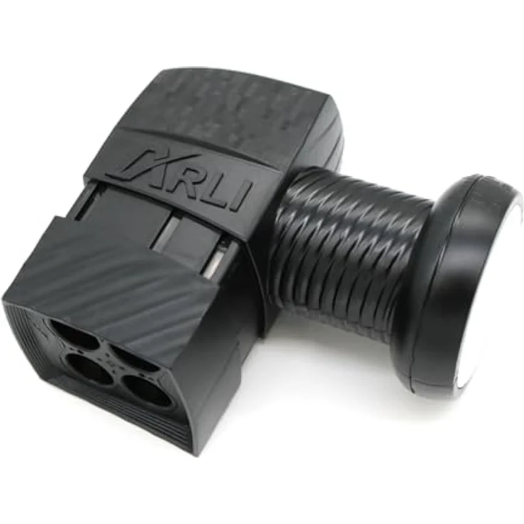 ARLI 60 cm HD Satellitenanlagenset, grau, mit Quad LNB und 4 vergoldeten F-Steckern für 4 Receiver – Bild 5