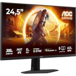 AOC Gaming 25G4SRE, 25 Zoll Full HD Monitor, 300 Hz, 1 ms, G-Sync kompatibel, HDR400, schwarz-rot