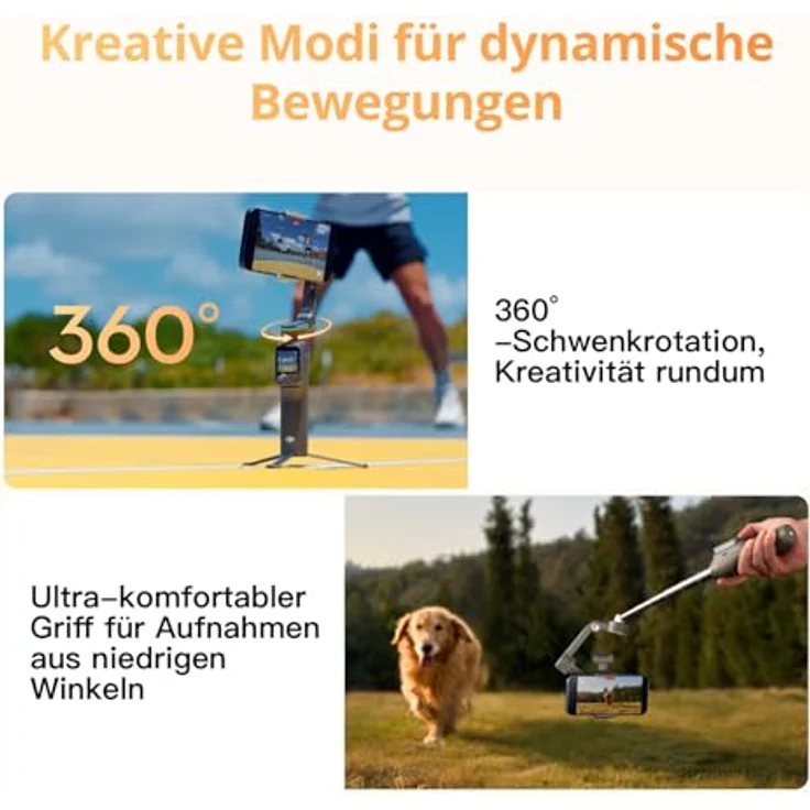 DJI Osmo Mobile 8P Creator Combo, Smartphone-Gimbal mit 3-Achsen-Stabilisierung und 10 Stunden Akkulaufzeit – Bild 6