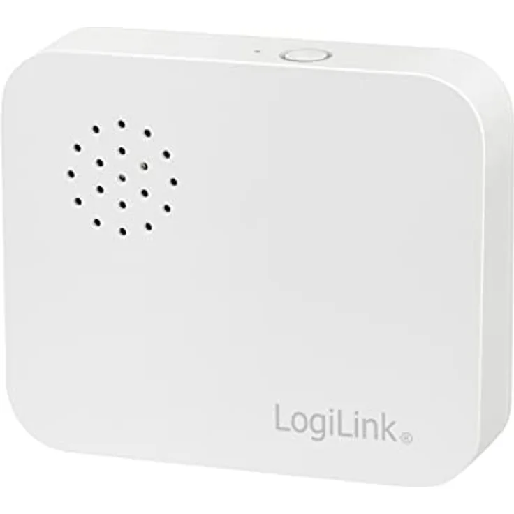 LogiLink SH0109 - Wi-Fi Smart Home Vibrationssensor, über App steuerbar, IP30, Tuya kompatibel, unterstützt Amazon Alexa und Google Home, Weiß