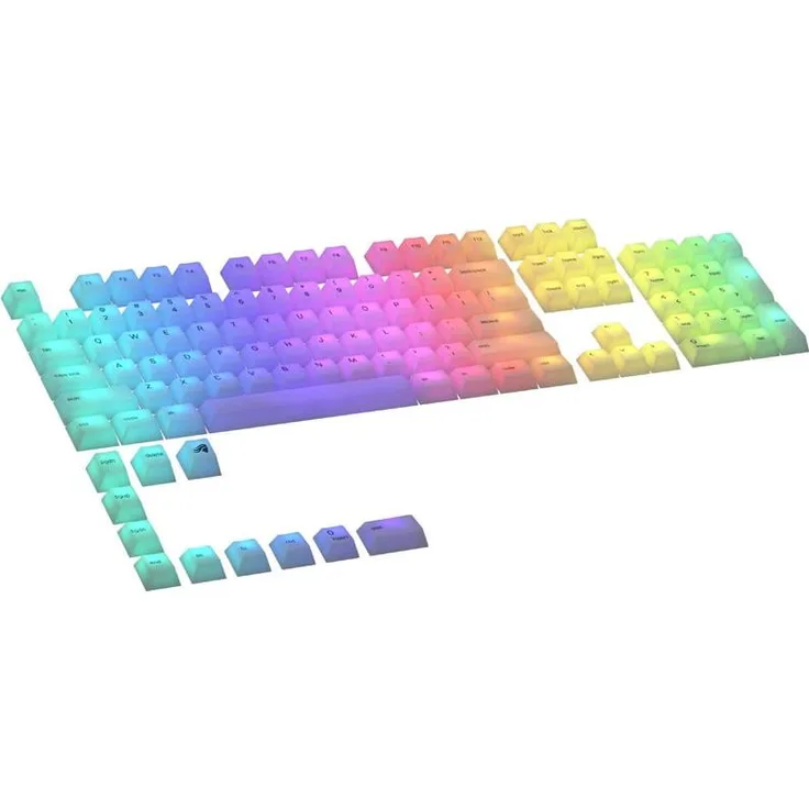 Glorious PC Gaming Race Polychroma RGB Keycaps, Keycaps, Weiss
