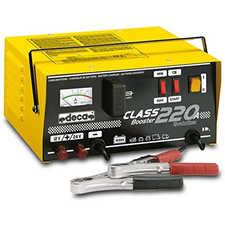 Deca 0400206 Class Booster 220 A, Ladegerät für 12/24 V Batterien mit hohem Ladestrom
