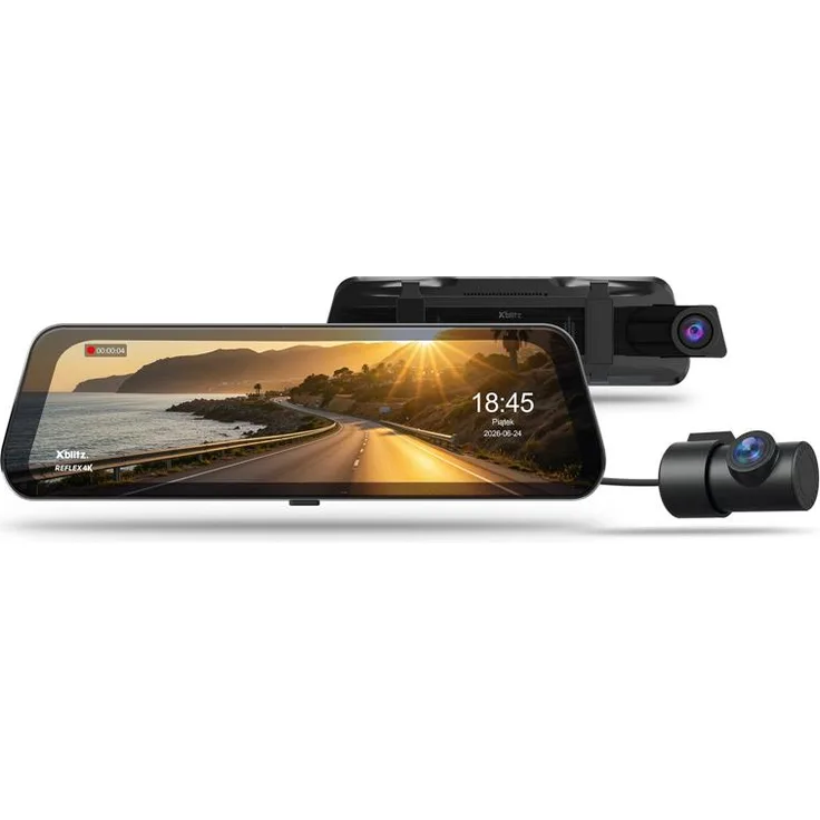 XBLITZ REFLEX 4K Premium, 4K HDR-DVR mit Rückfahrkamera, WLAN und GPS