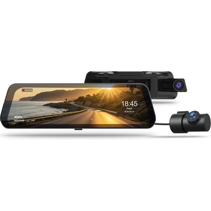 XBLITZ REFLEX 4K Premium, 4K HDR-DVR mit Rückfahrkamera, WLAN und GPS