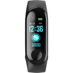 Celly Activity Tracker, Activity-Armband Celly TRAINERBANDBK, Schwarz, Blutdruckmessgerät, Silikon, Touchscreen, Steckbares Produkt, iOS/Android-Kompatibilität