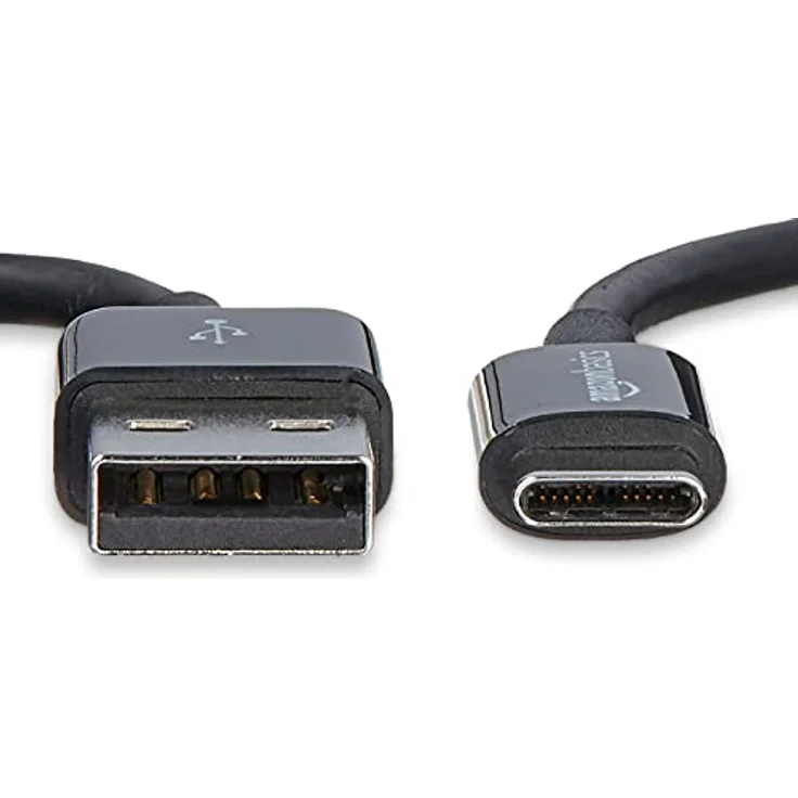 AmazonBasics USB Typ C auf USB A 2.0 Kabel, 0,9 Meter, Schwarz, 5er Pack – Bild 2