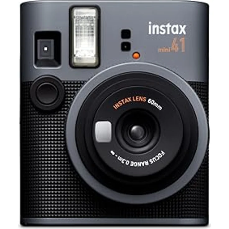 INSTAX instax Mini 41 ™ PH EX D Sofortbildkamera, Selfielinse, Nahaufnahmemodus, anthrazit – Bild 2