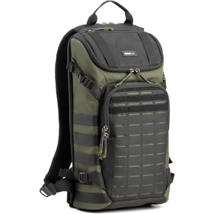 Think Tank DarkLight Backpack 14L Rucksack für Kameras - Montane Green, mit plüschigem Gurtsystem und vielseitigen Aufbewahrungsmöglichkeiten