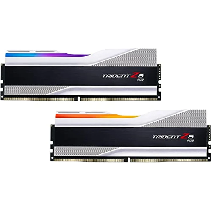 G.Skill Trident Z5 RGB Series (Intel XMP) 32GB (2X 16GB) 288-pin SDRAM DDR5 6800 CL34-45-45-108 1,40V Dual Channel Desktop Memory F5-6800J3445G16GX2-TZ5RS (Metallic S) Silber – Bild 2