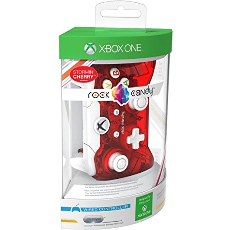 PDP Rock Candy Wired Controller Stormin' Cherry Transparent, Rot (048-012-NA-RD) (PC, Xbox One, Xbox Series) – Bild 5