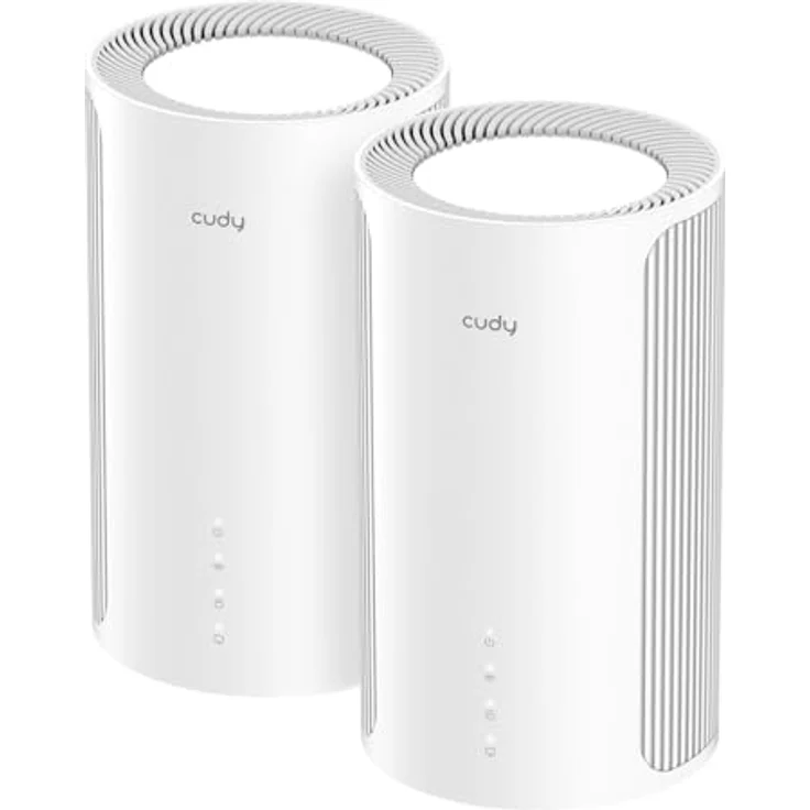 Cudy BE11000 M11000 Tri-Band WiFi 7 Whole Home Mesh System, 6-Stream 10 Gbit/s, 4 × 2,5G Ports, MU-MIMO, Multi-VPN, 2er-Pack – Bild 1
