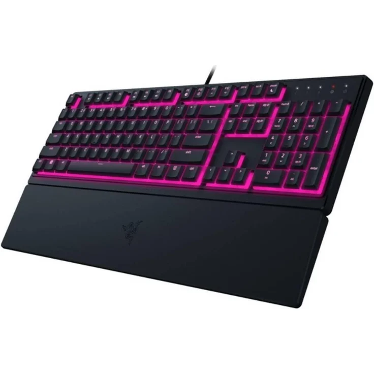Razer Ornata V3 X, Gaming Tastatur, 100% vollsize, kabelgebunden, RGB-LED, membran switches, schwarz, französisches AZERTY Layout