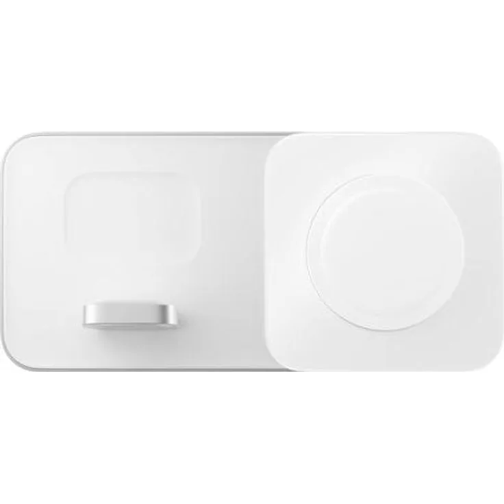 Nomad Base One Max 3:1 with MagSafe Silver, Wireless Charger, Weiss