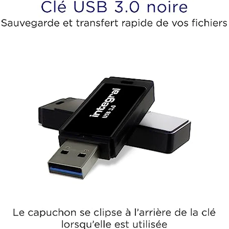 Integral 1TB Schwarz 3.0 USB Stick Memory Flash Drive | USB Stick Schlüsselanhänger – Bild 2