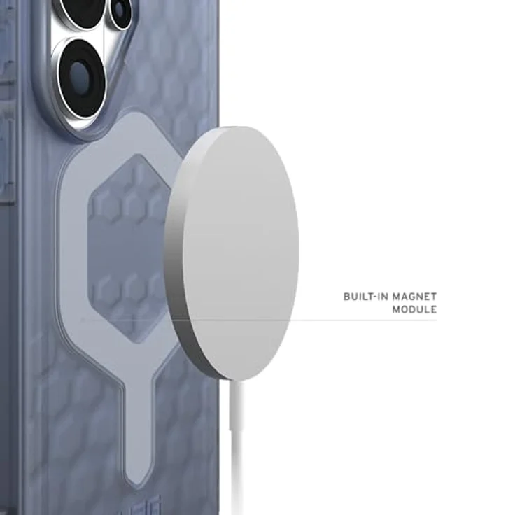 URBAN ARMOR GEAR Essential Armor MS Case für Samsung Galaxy S26 Ultra, zertifiziert für kabelloses Laden, 4,6m Fallschutz, farbe blau – Bild 5