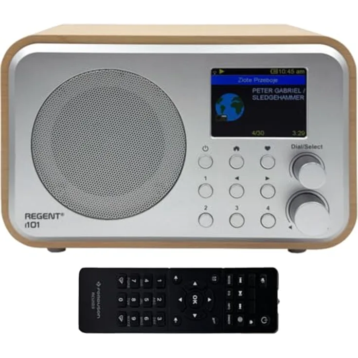 Ferguson Regent i101 Internetradio, WLAN Radio mit Bluetooth, FM/DAB/DAB+, Farbdisplay, 2000-mAh-Akku, Radiowecker, Equalizer, USB-C, Fernbedienung