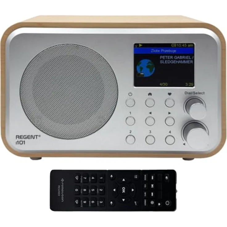 Ferguson Regent i101 Internetradio, WLAN Radio mit Bluetooth, FM/DAB/DAB+, Farbdisplay, 2000-mAh-Akku, Radiowecker, Equalizer, USB-C, Fernbedienung – Bild 1