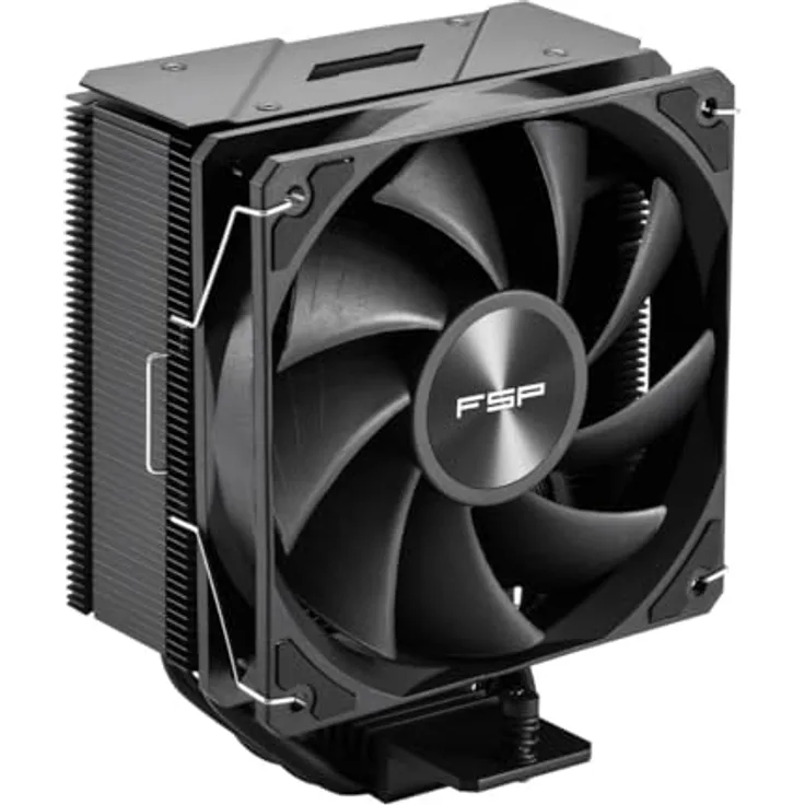 FSP Air CPU Cooler NP5-B, CPU Kühler mit optimierter Wärmeableitung, Schwarz