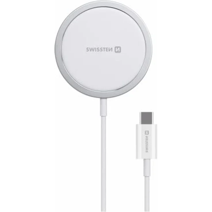 Swissten Magstick USB-C Kabel - Magnetisches kabelloses Ladegerät, kompatibel mit MagSafe, unterstützt schnelles Aufladen von bis zu 15 W - Länge 1,5 m – Bild 1