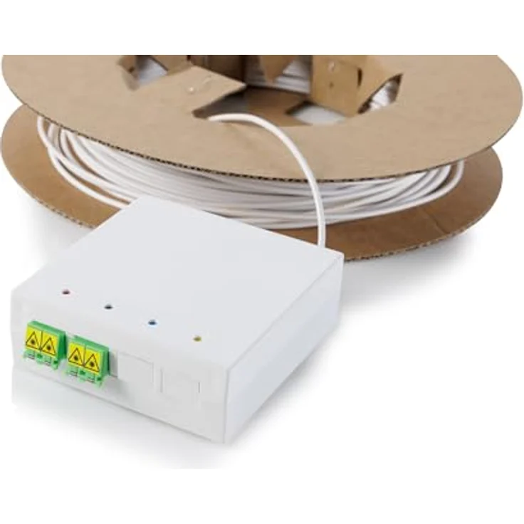 Digitus Fttx Installationskit, Vorkonfektioniert, 4-Faser mit LC/APC Stecker, 50 m, Weiß, ABS Material – Bild 4