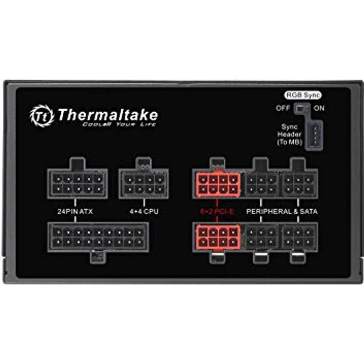 Thermaltake Toughpower Grand RGB 650W Gold PC-Netzteil, schwarz – Bild 7