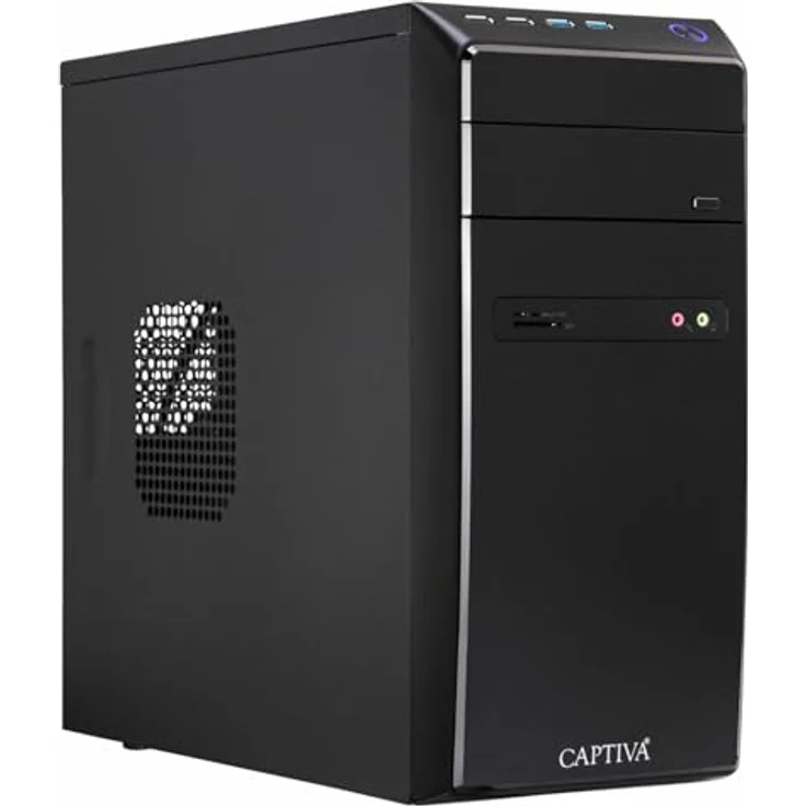Captiva PC Business/Office R100-506, AMD Ryzen 5 PRO 5655G, 16 GB RAM, 1 TB SSD, Radeon Graphics, Windows 11 Home, Schwarz – Bild 1