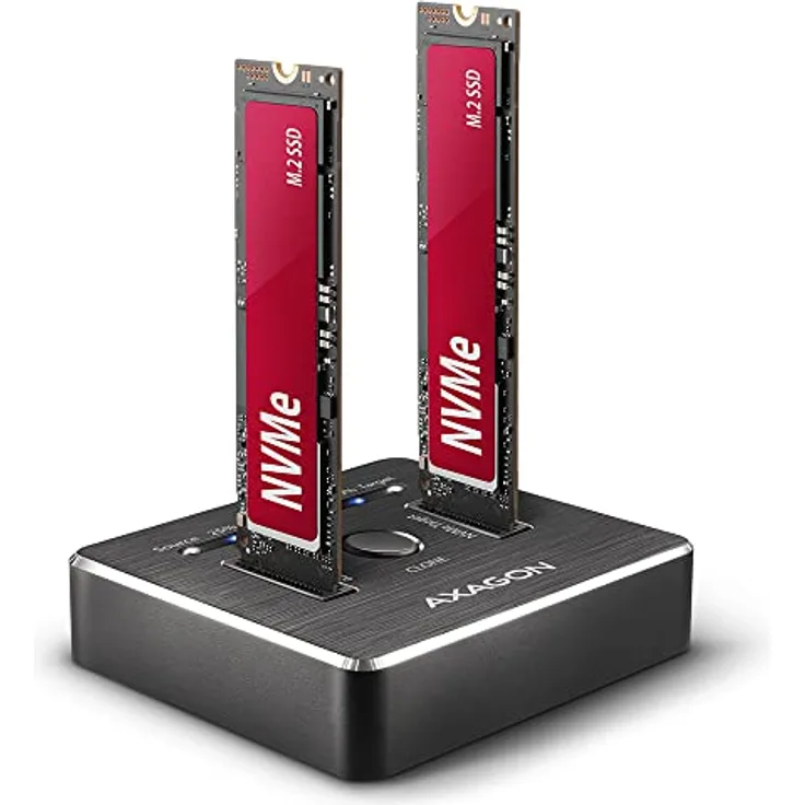 Stacja dokujÄ…ca Axagon AXAGON ADSA-M2C NVMe CLONE DUAL SSD Dock Station