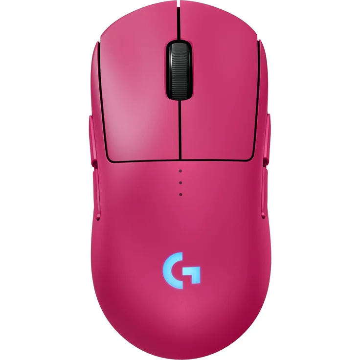 Logitech G PRO 2 LIGHTSPEED, Kabellose und kabelgebundene Gaming-Maus mit anpassbaren Seitentasten, Rosa